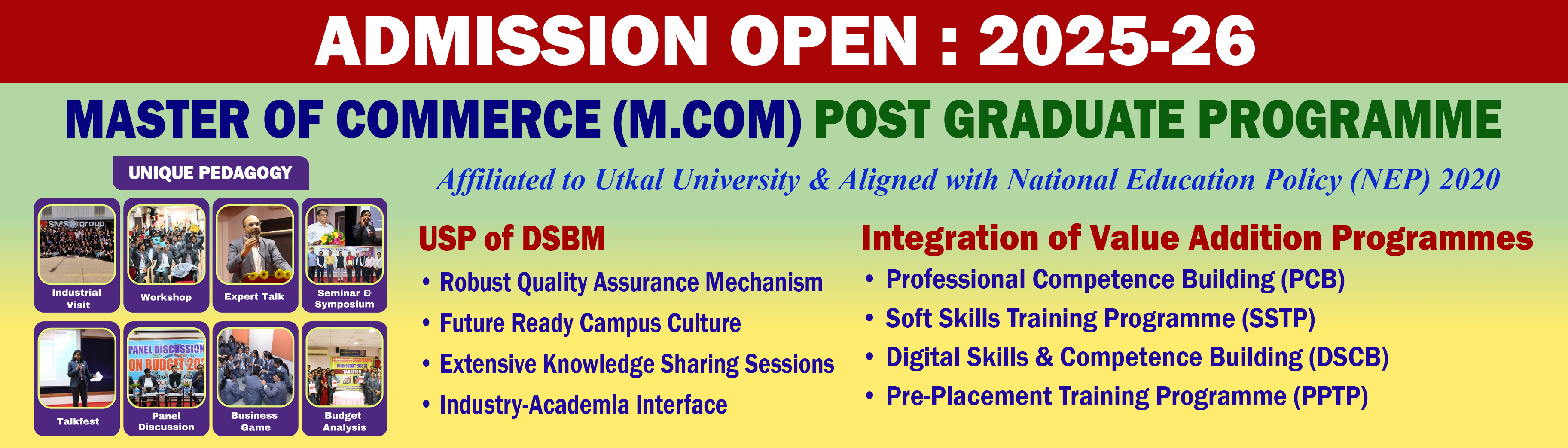 Admission Open M.Com 2025 Admission Open M.Com 2025